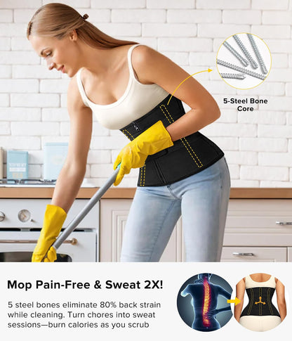 Sweat Waist Trainer for Women - Sauna Waist Trimmer for Working Out