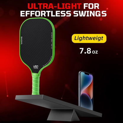 USAPA Approved Fiberglass Pickleball Paddle Set - Lightweight Rackets with 4 Balls and Carry Bag, Designed for Traction and Stability.  Made in California