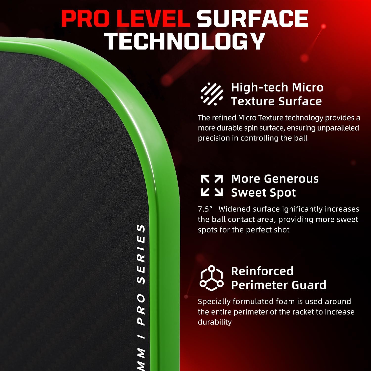 USAPA Approved Fiberglass Pickleball Paddle Set - Lightweight Rackets with 4 Balls and Carry Bag, Designed for Traction and Stability.  Made in California